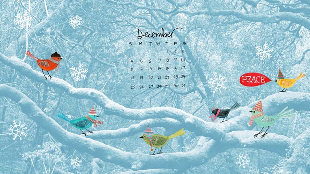 December Calendar, Gennine's Art Blog